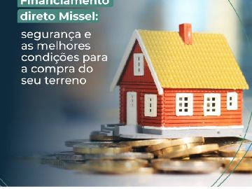 Condi��o de parcelamento em at� 100 meses, direto com a loteadora, com uma entrada de 20%