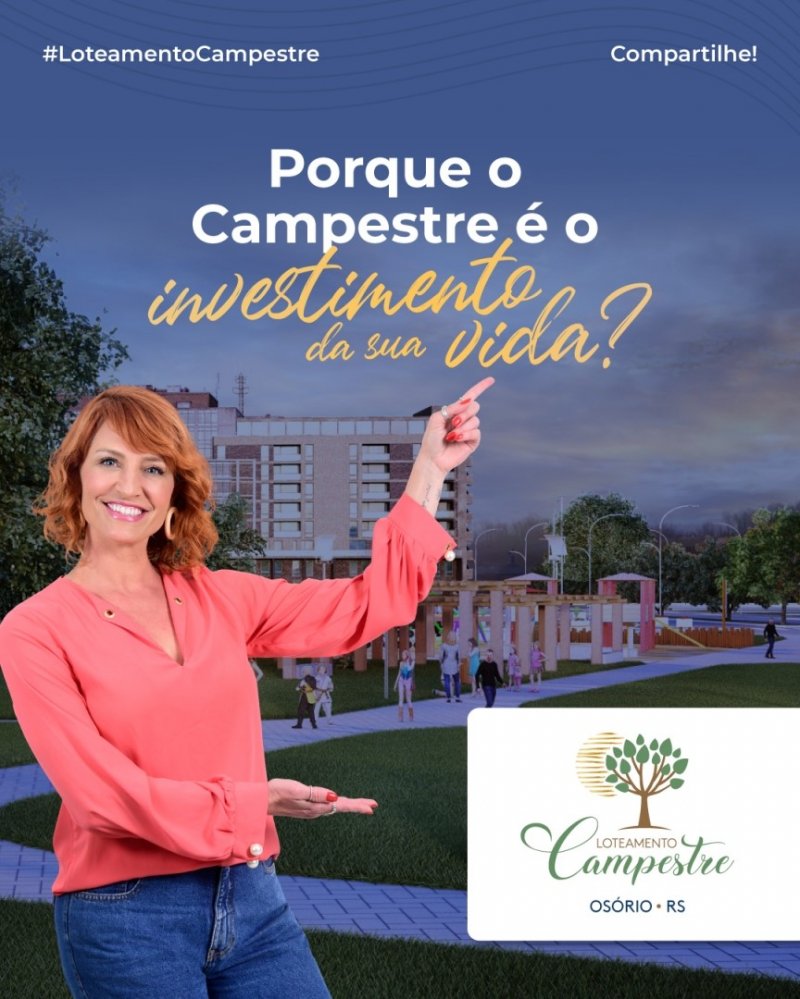 Condi��o de parcelamento em at� 100 meses, direto com a loteadora, com uma entrada de 20%